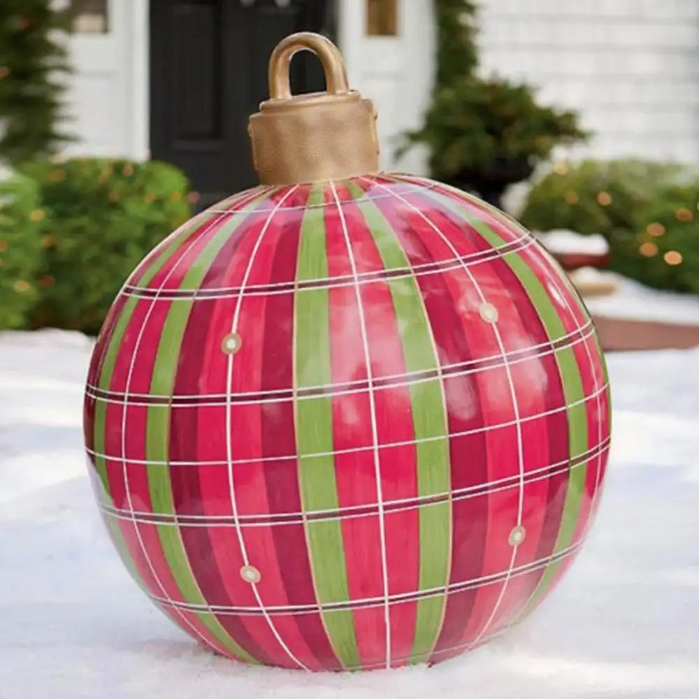 Aufblasbare Weihnachtskugel Garten Dekoration PVC 60 cm 13