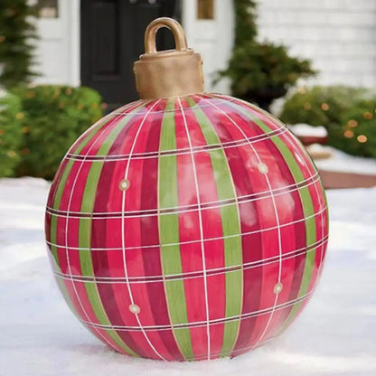 Aufblasbare Weihnachtskugel Garten Dekoration PVC 60 cm 13