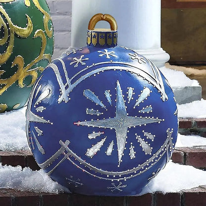 Aufblasbare Weihnachtskugel Garten Dekoration PVC 60 cm 8