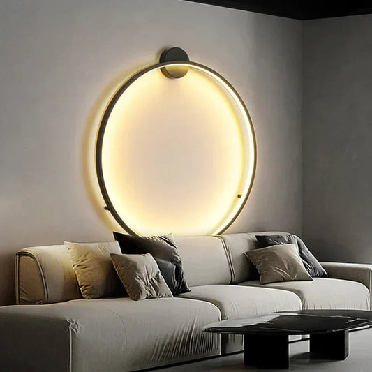 AuraCircle – Minimalistische runde Wandleuchte 0