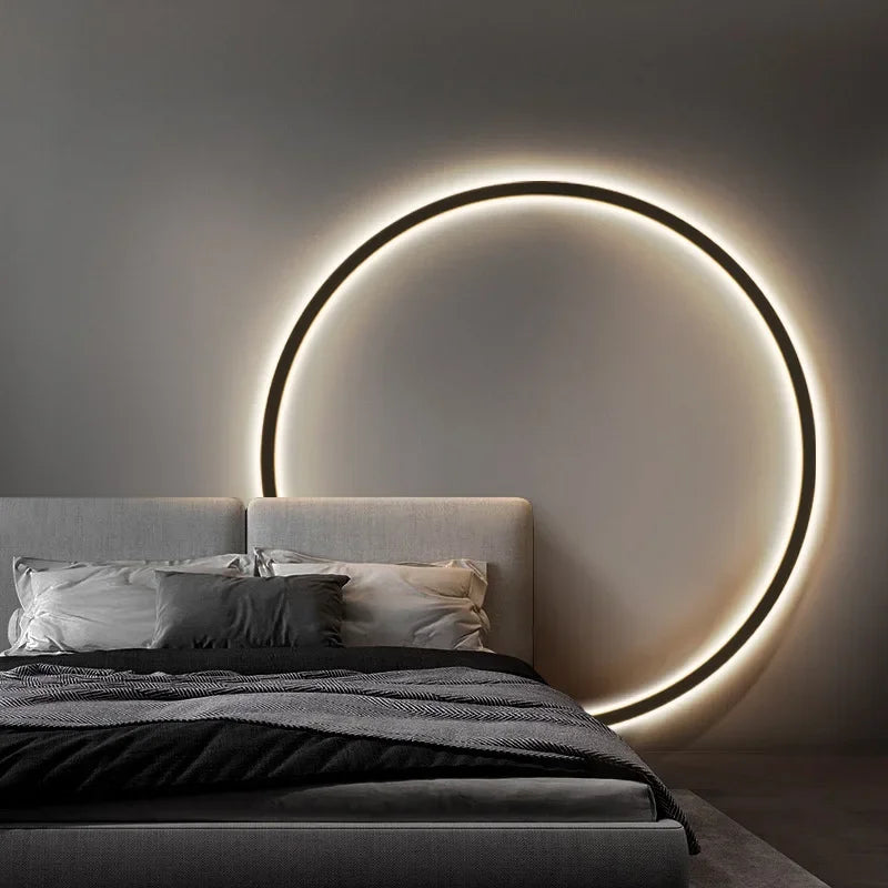 AuraCircle – Minimalistische runde Wandleuchte 3