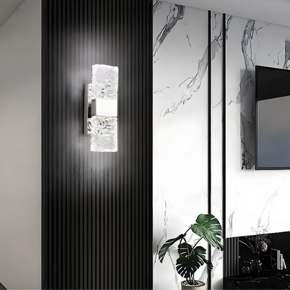 StrahlGlas | Lámpara de cristal elegante para iluminación ambiental de pared