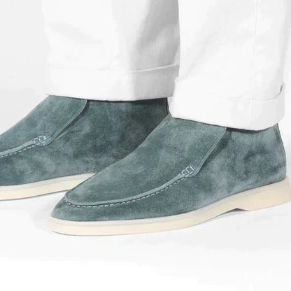 Herren Wildlederschuhe Beige Größe 42 Veloursleder-2