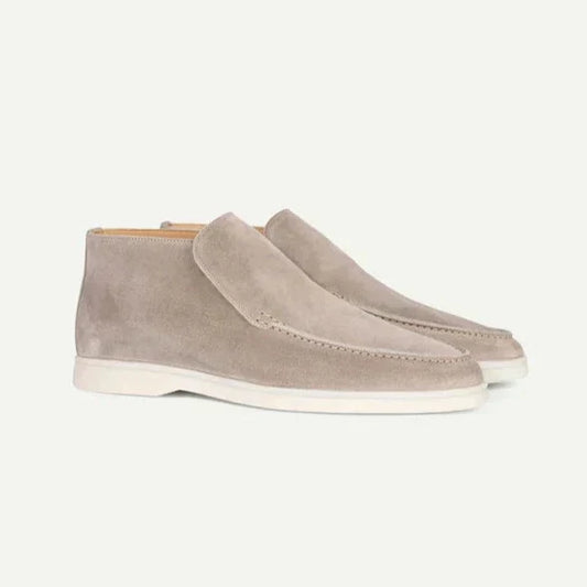 Herren Wildlederschuhe Beige Größe 42 Veloursleder-1