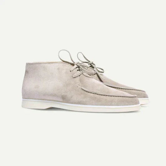 Herren Wildlederschuhe Grau Größe 42 Weiches Leder-1