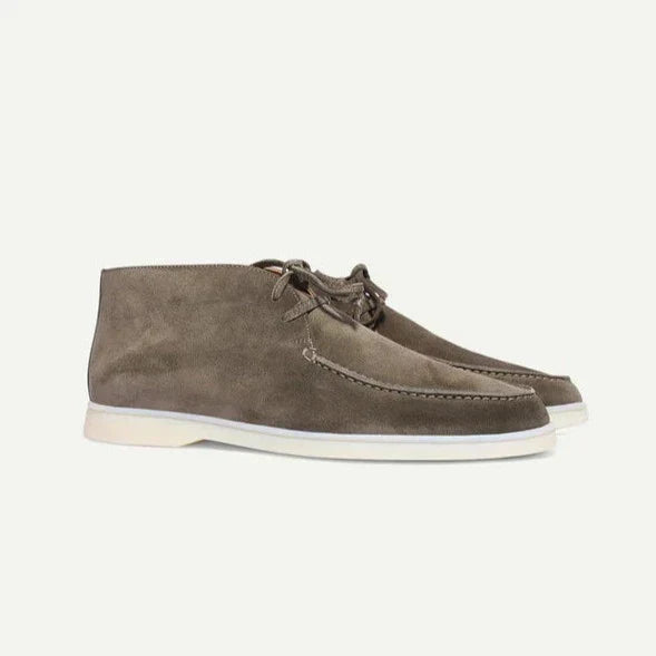 Herren Wildlederschuhe Grau Größe 42 Weiches Leder-6