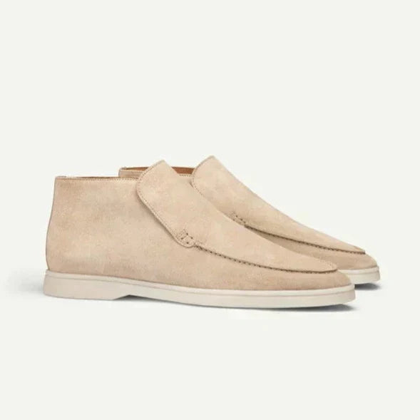 Variant image for Herren Wildlederschuhe Beige Größe 42 Veloursleder-12