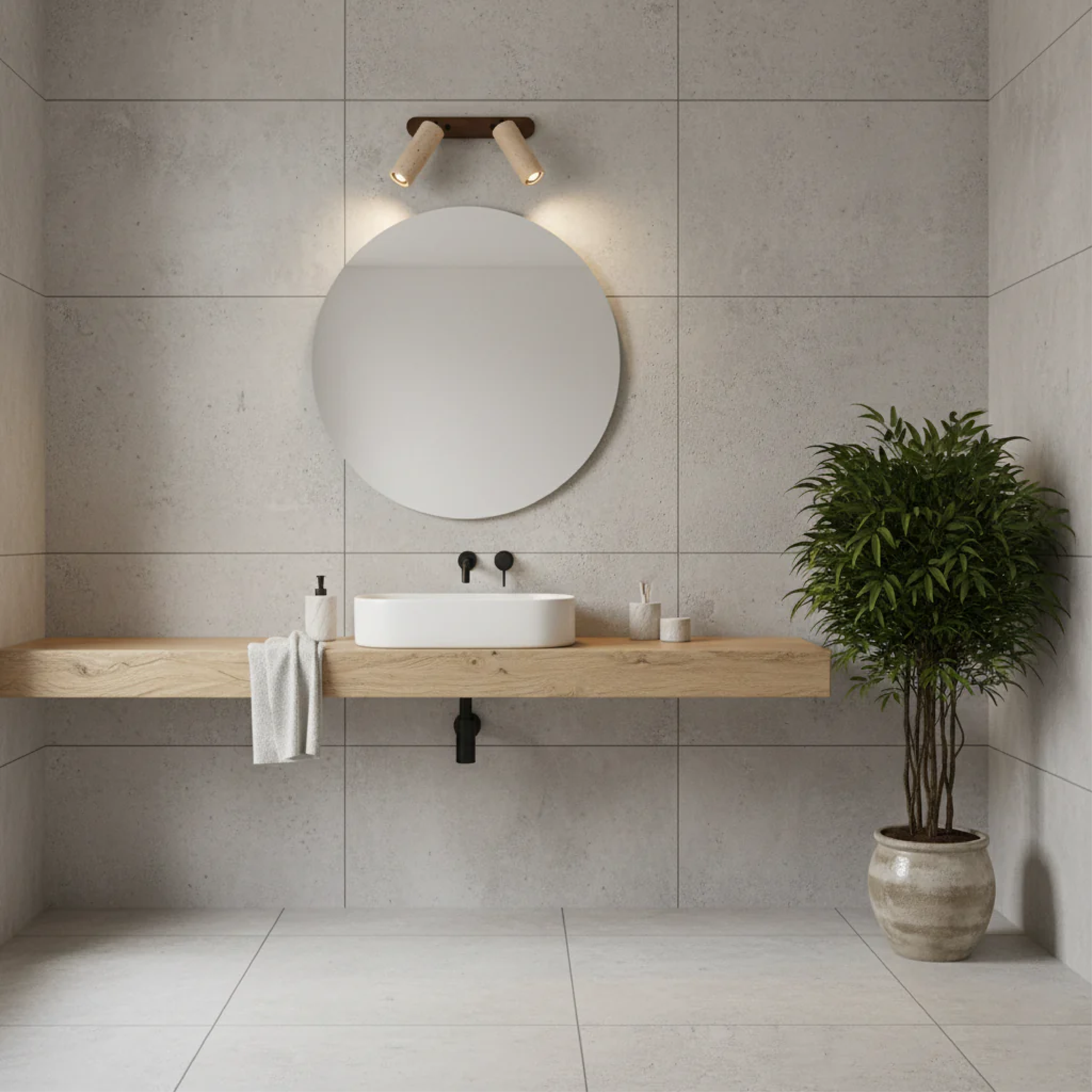 Aurivon | Minimalistische schwenkbare Wandleuchte aus Travertin für Retro-Eleganz 4