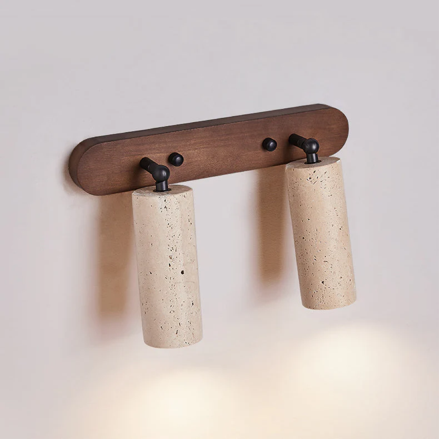 Aurivon | Minimalistische schwenkbare Wandleuchte aus Travertin für Retro-Eleganz 6