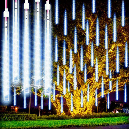 Außenbeleuchtung LED Wasserfall Tropfen Wasserdicht für Garten und Terrasse 0