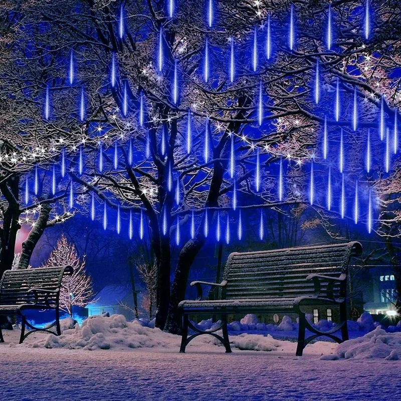 Außenbeleuchtung LED Wasserfall Tropfen Wasserdicht für Garten und Terrasse 2