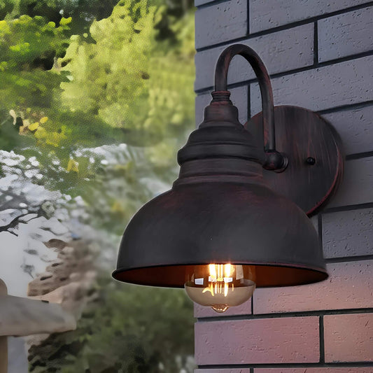 Außenwandlaterne im Vintage-Stil – Rostbeständige Außenwandleuchte für Terrassen und Gärten 0
