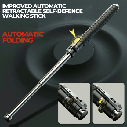 Automatic walking stick for self-defense – safety for every adventure