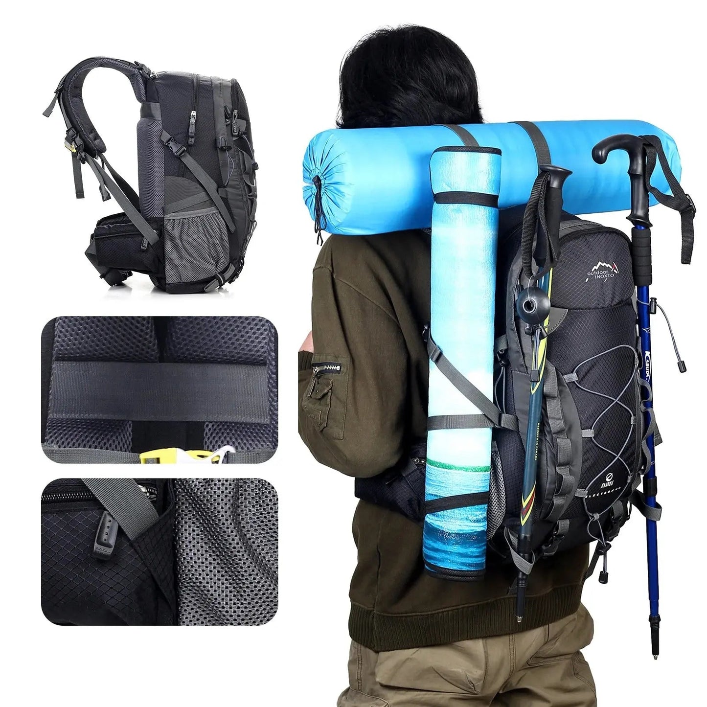 BergFrei Rucksack – Ultraleichter, wasserdichter Wanderrucksack für höchsten Komfort