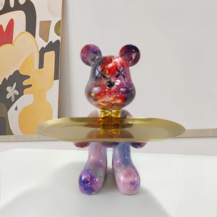 BearCraft – Bärenstatue mit Tablett 10