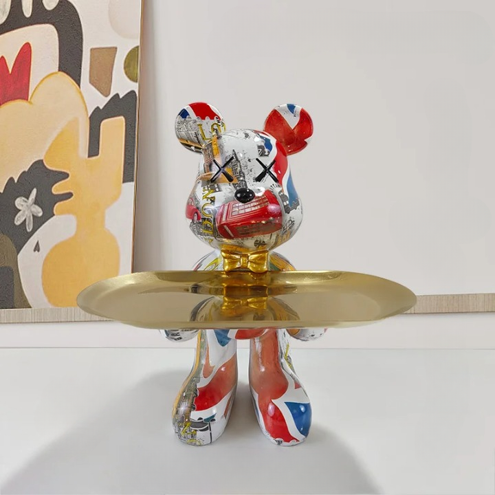 BearCraft – Bärenstatue mit Tablett 11