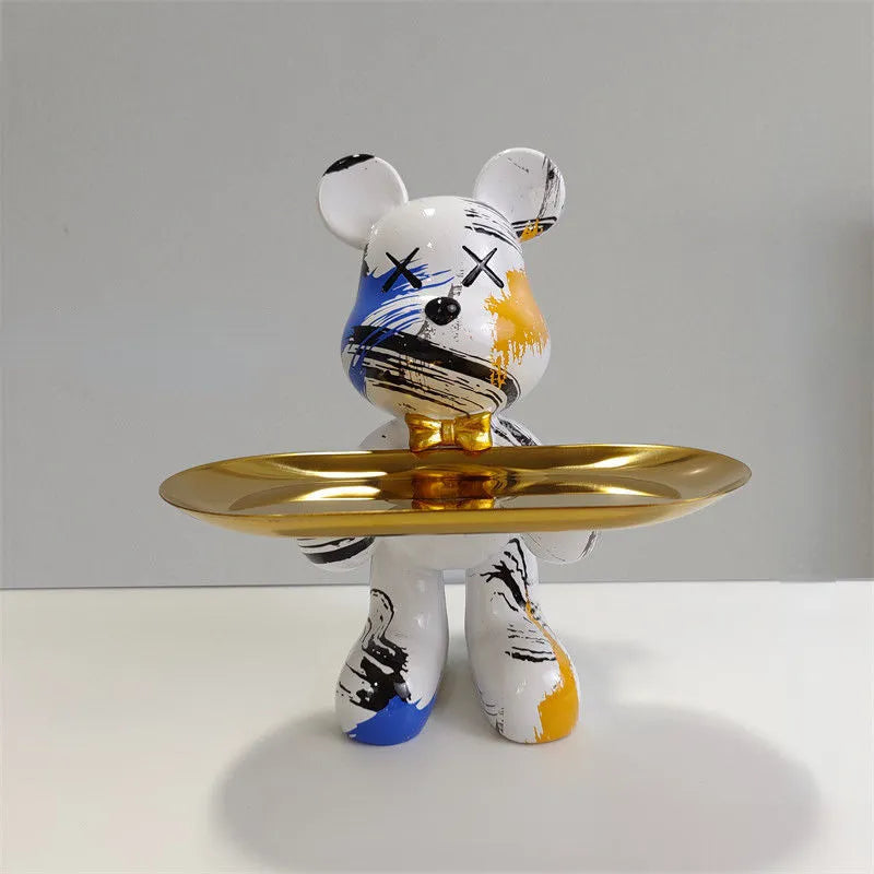 BearCraft – Bärenstatue mit Tablett 3