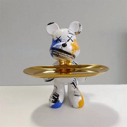 BearCraft – Bärenstatue mit Tablett 3