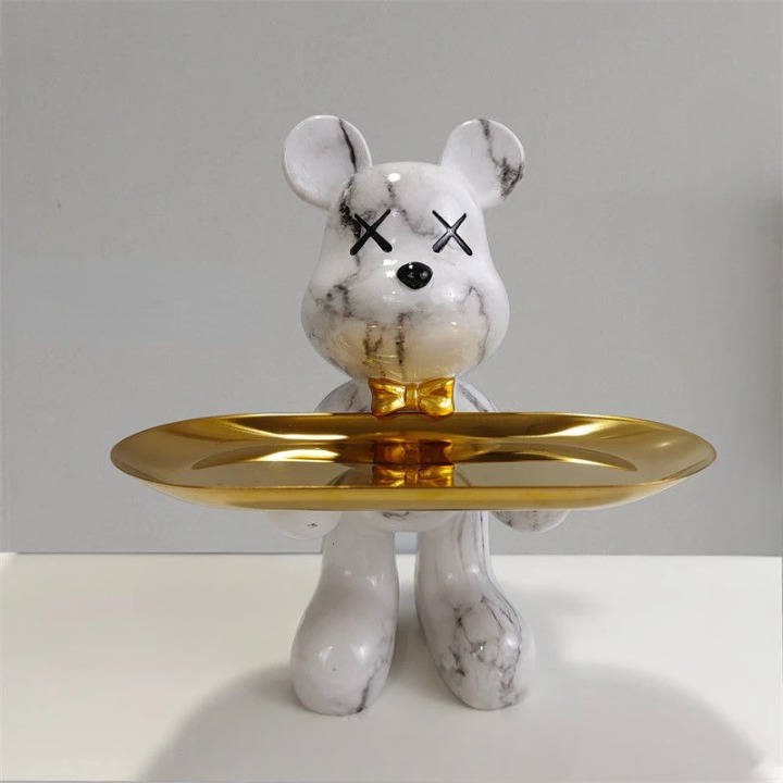 BearCraft – Bärenstatue mit Tablett 5