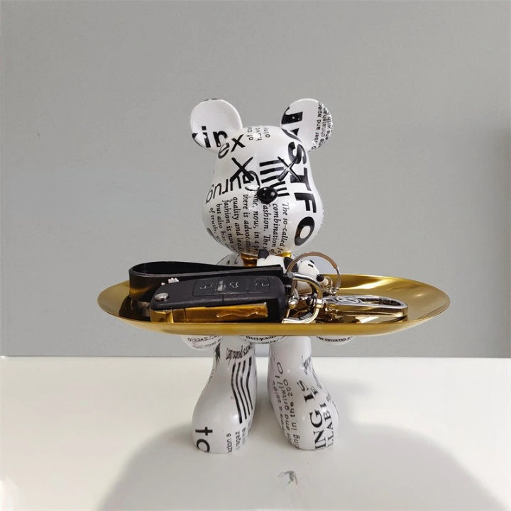 BearCraft – Bärenstatue mit Tablett 6
