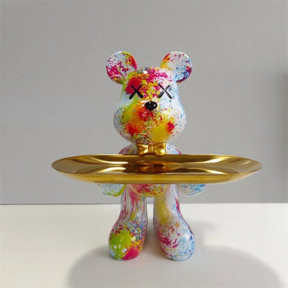 BearCraft – Bärenstatue mit Tablett 7