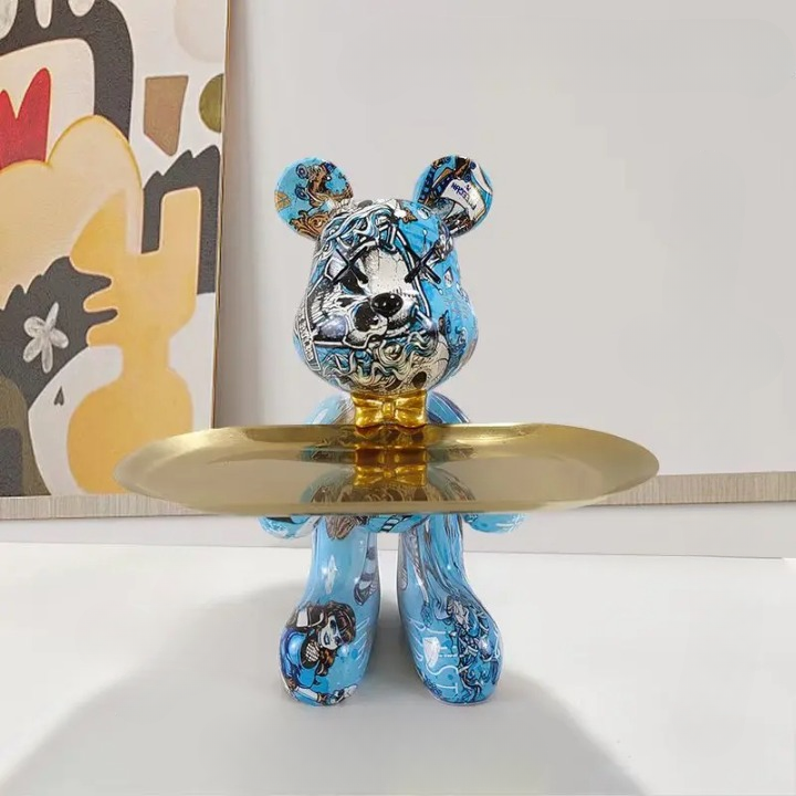 BearCraft – Bärenstatue mit Tablett 9
