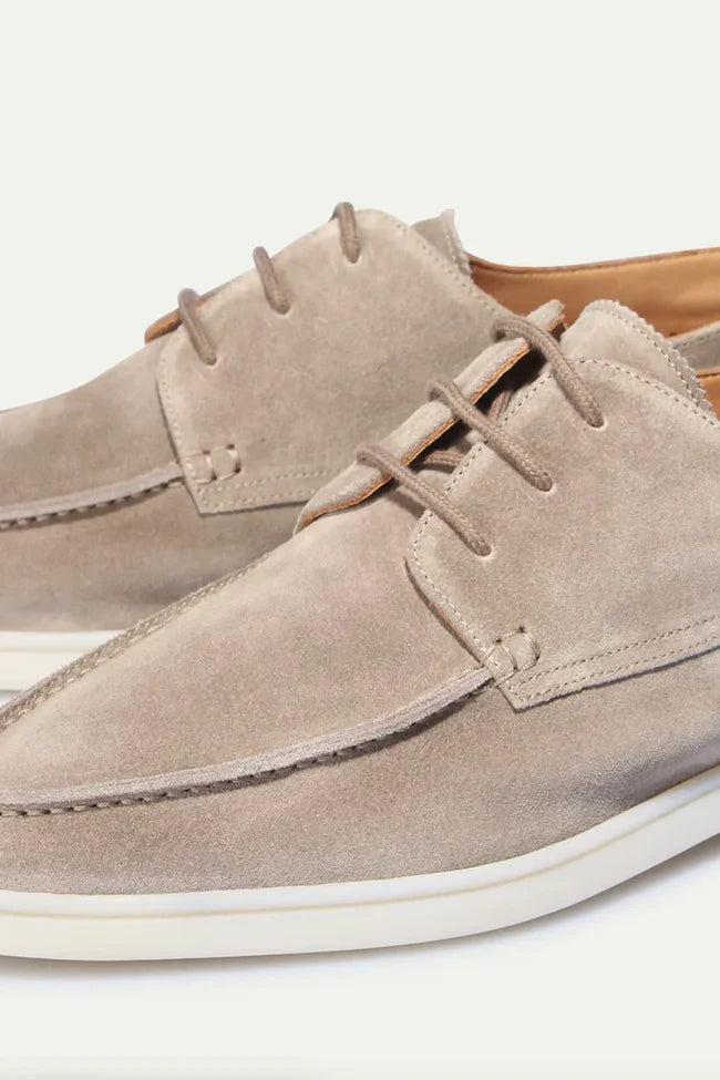 Herren Schuhe Beige Größe 42 Wildleder Atmungsaktiv Sommer-5