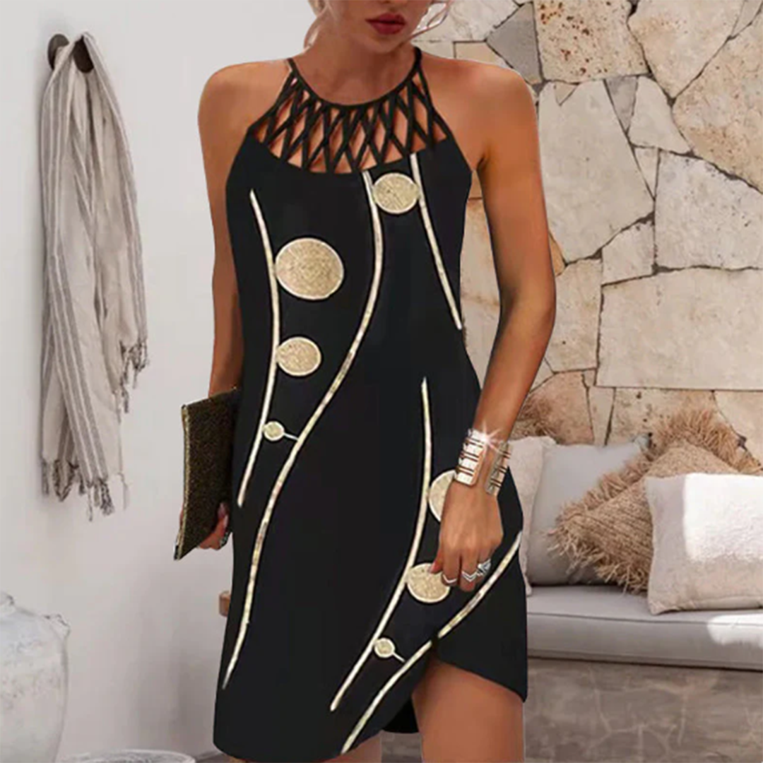 Elegantes A-Linien Damenkleid Mit Elastischem Taillenbund Für Hochzeitsgast & Festliche Anlässe-4