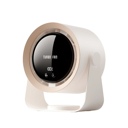 Bladeless Turbo Ventilator Leise mit LED-Anzeige – Kompakt für Schlafzimmer und Wohnzimmer, Effiziente Kühlung 0