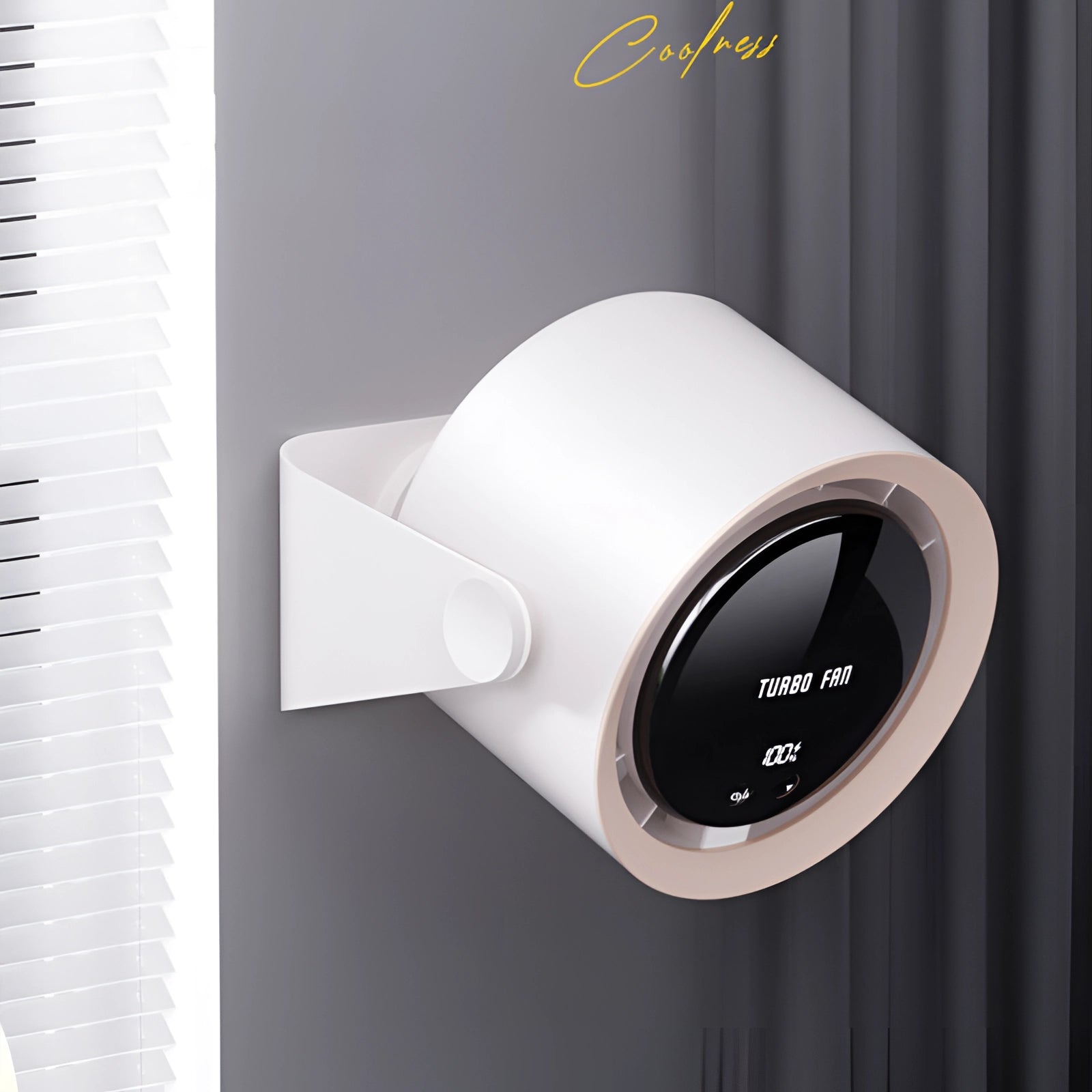 Bladeless Turbo Ventilator Leise mit LED-Anzeige – Kompakt für Schlafzimmer und Wohnzimmer, Effiziente Kühlung 4