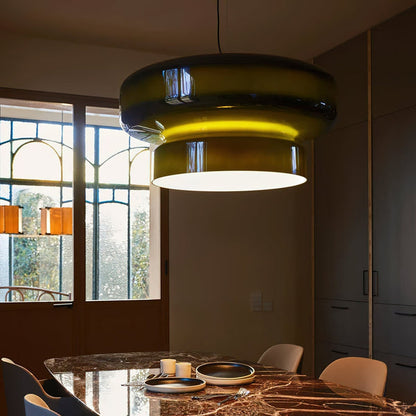 OpalCharme – Handmade hanging lamp made of glass with sophistication