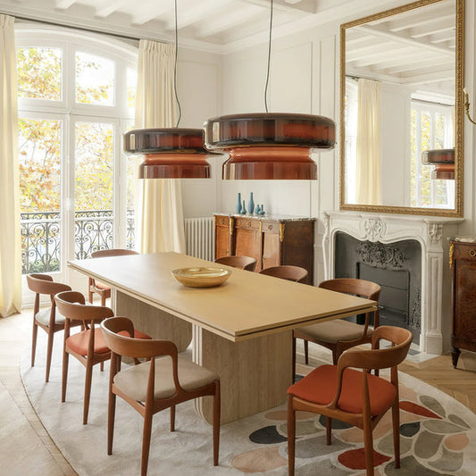 OpalCharme – Handmade hanging lamp made of glass with sophistication