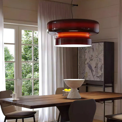 OpalCharme – Handmade hanging lamp made of glass with sophistication