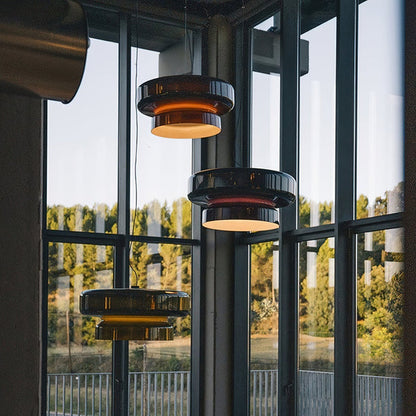 OpalCharme – Handmade hanging lamp made of glass with sophistication