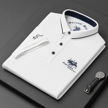 Herren Polo Shirt Klassisch Atmungsaktiv Hochwertig Baumwolle-3