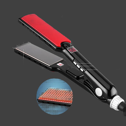Breiter Haarglätter mit Nano-Titanium Platten und digitaler Temperaturregelung – 50°C bis 249°C für alle Haartypen 2