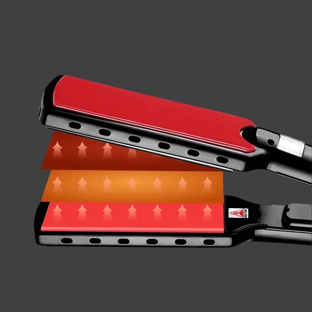 Breiter Haarglätter mit Nano-Titanium Platten und digitaler Temperaturregelung – 50°C bis 249°C für alle Haartypen 4