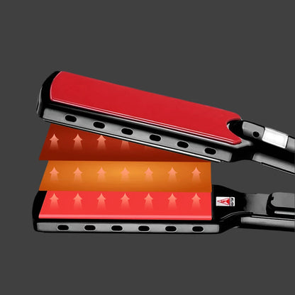 Breiter Haarglätter mit Nano-Titanium Platten und digitaler Temperaturregelung – 50°C bis 249°C für alle Haartypen 4