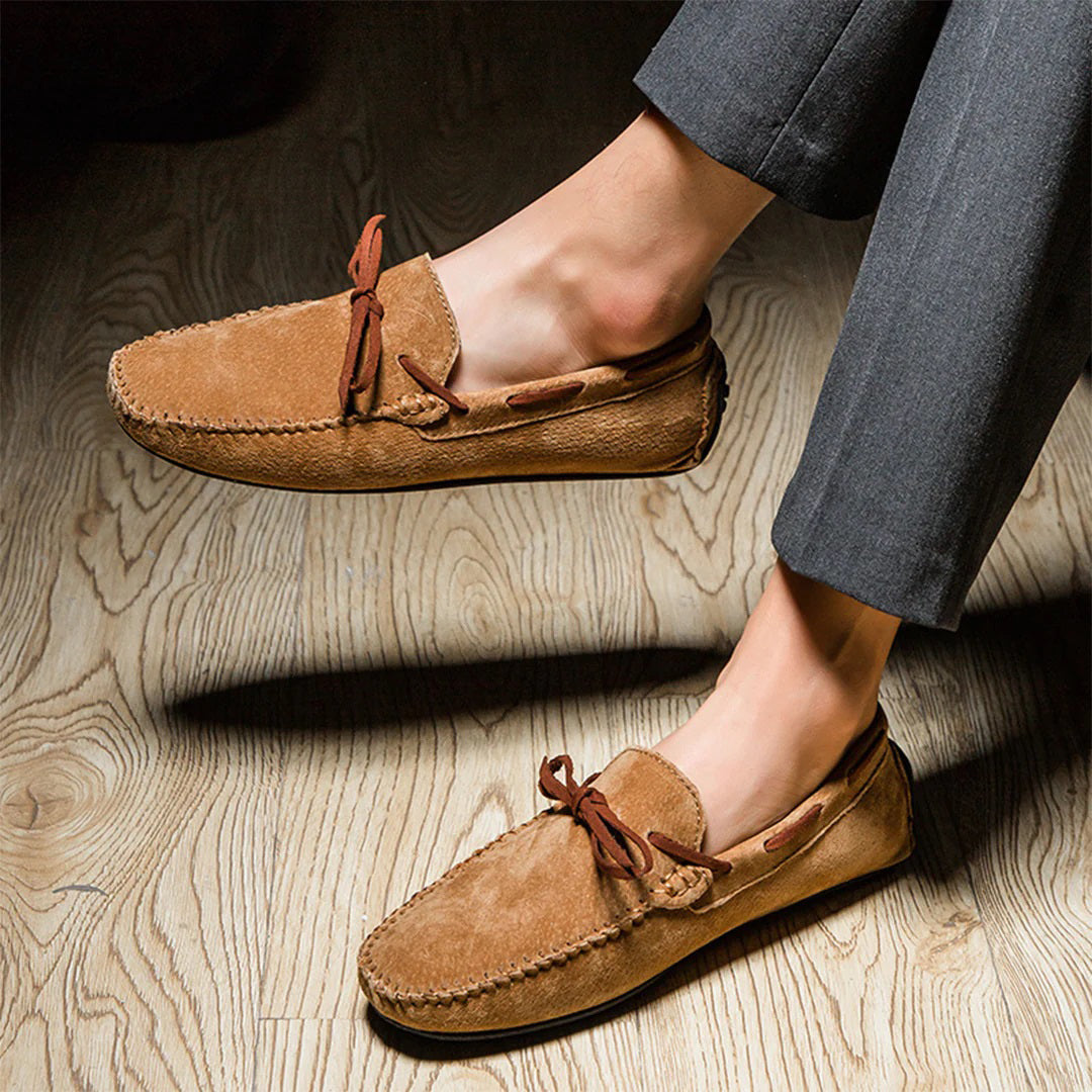 Herren Slipper Schwarz Größe 42 Leder – Elegante Schlupfschuhe für Geschäft und Freizeit-2