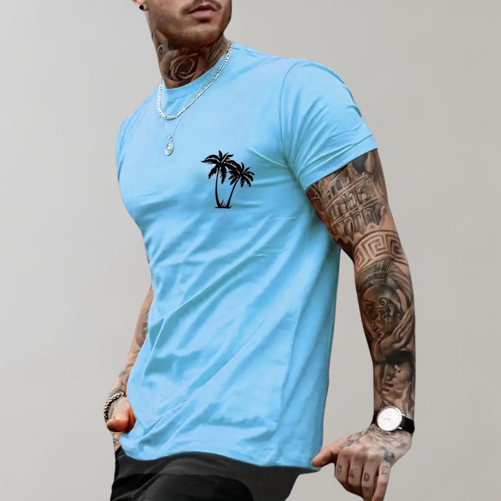 Herren T-Shirt Grafisches Design Bequem Baumwolle für Männer-3