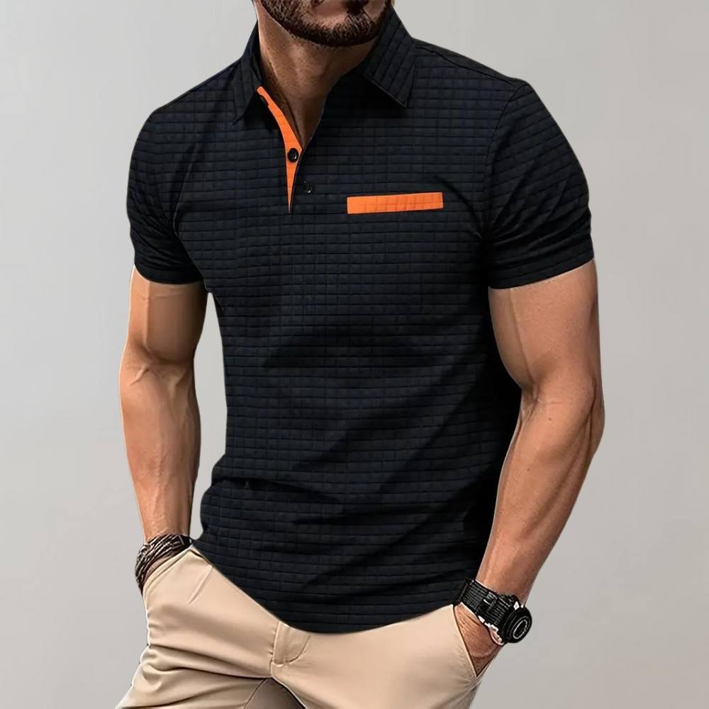 Herren Polo Shirt Weiß Größe M Baumwolle-2