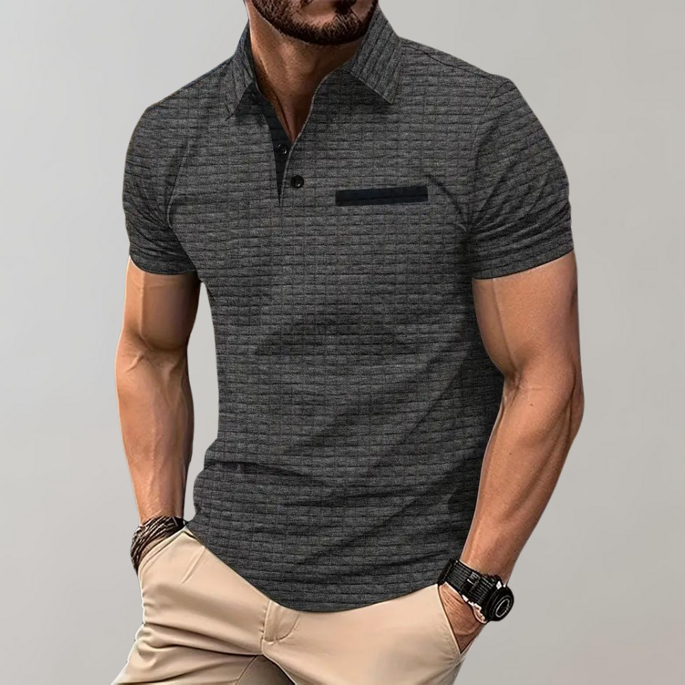 Herren Polo Shirt Weiß Größe M Baumwolle-3