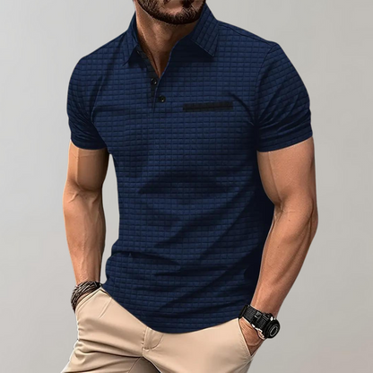 Herren Polo Shirt Weiß Größe M Baumwolle-6