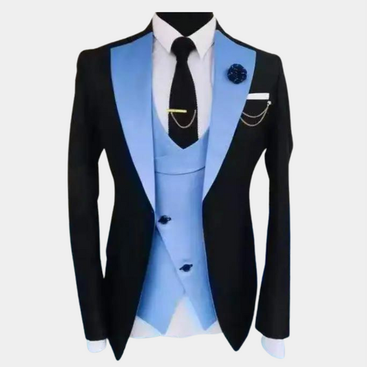 Loki 3-Piece Men's Formal Set - Stylish Comfort for All Seasons, Versatile Fit-1