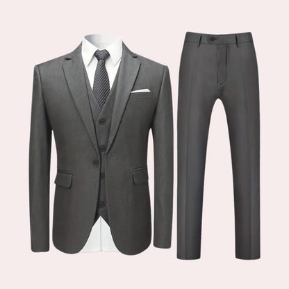 Variant image for Baptiste Classic 3-Piece Men's Formal Set - Versatile Comfort for All Seasons-7