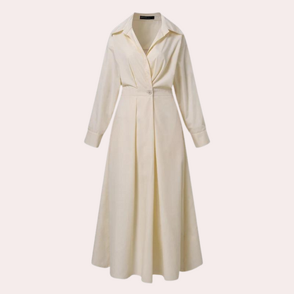 Damen Kleid Beige Größe M Polyester Sommerkleid Elegant und Bequem-2