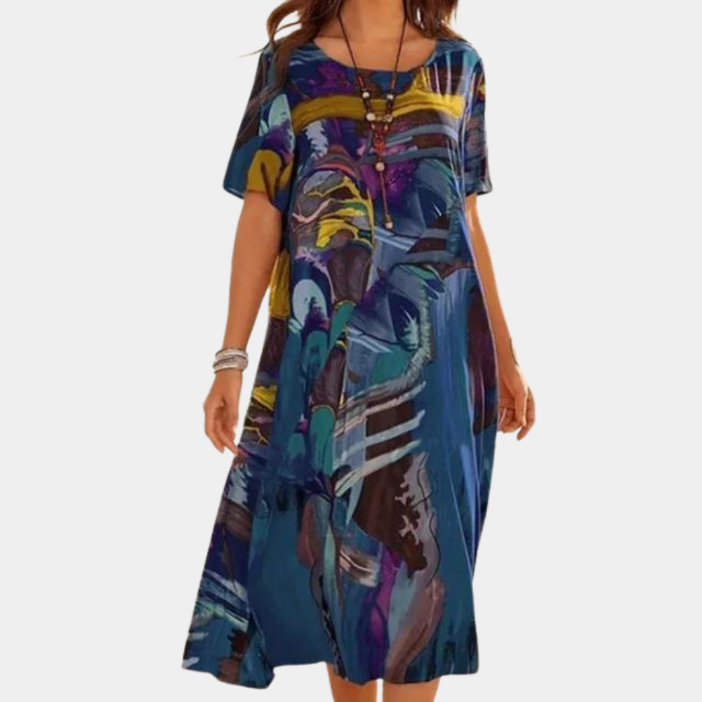 Variant image for Damen Kleid Grün Größe M Baumwolle - Elegantes Sommerkleid für Stil und Komfort-1