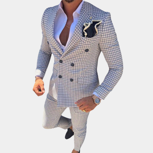 Quennel - Stylish Two-Piece Men's Suit for All Seasons, Comfortable Fabric-1
