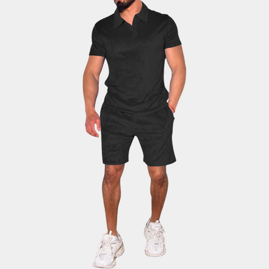Herren Set Grün Größe M Baumwolle – Stilvolles Sommeroutfit für Männer-1