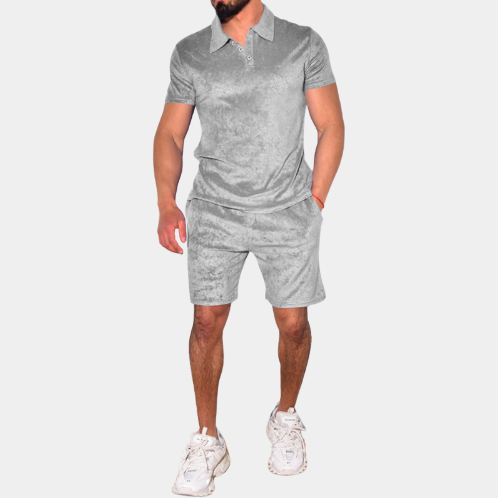 Variant image for Herren Set Grün Größe M Baumwolle – Stilvolles Sommeroutfit für Männer-6